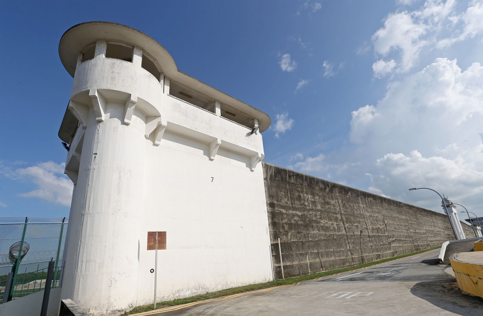 The old Changi Prison was demolished in 2004, with only a 180m stretch of wall, its gate and two turrets preserved. They were collectively gazetted as Singapore's 72nd national monument earlier this year. 