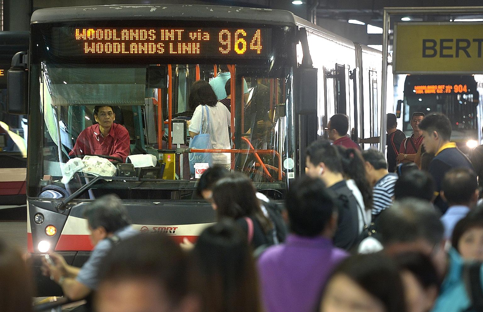 Six in 10 of the 296 existing bus services have had their capacity increased under the programme, said the LTA. This means there are either more buses or more double-decker buses on those routes.