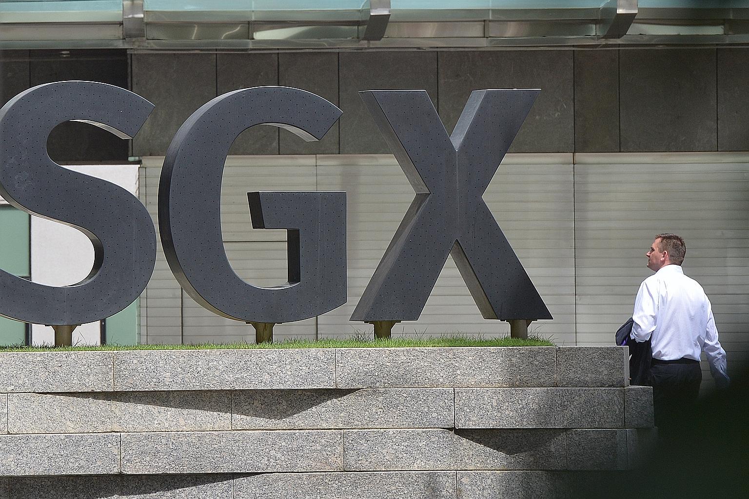SGX is set to report its quarterly results after Wednesday's market close. Trading volumes have remained challenging and market activity is expected to stay subdued going into a seasonally weak quarter.