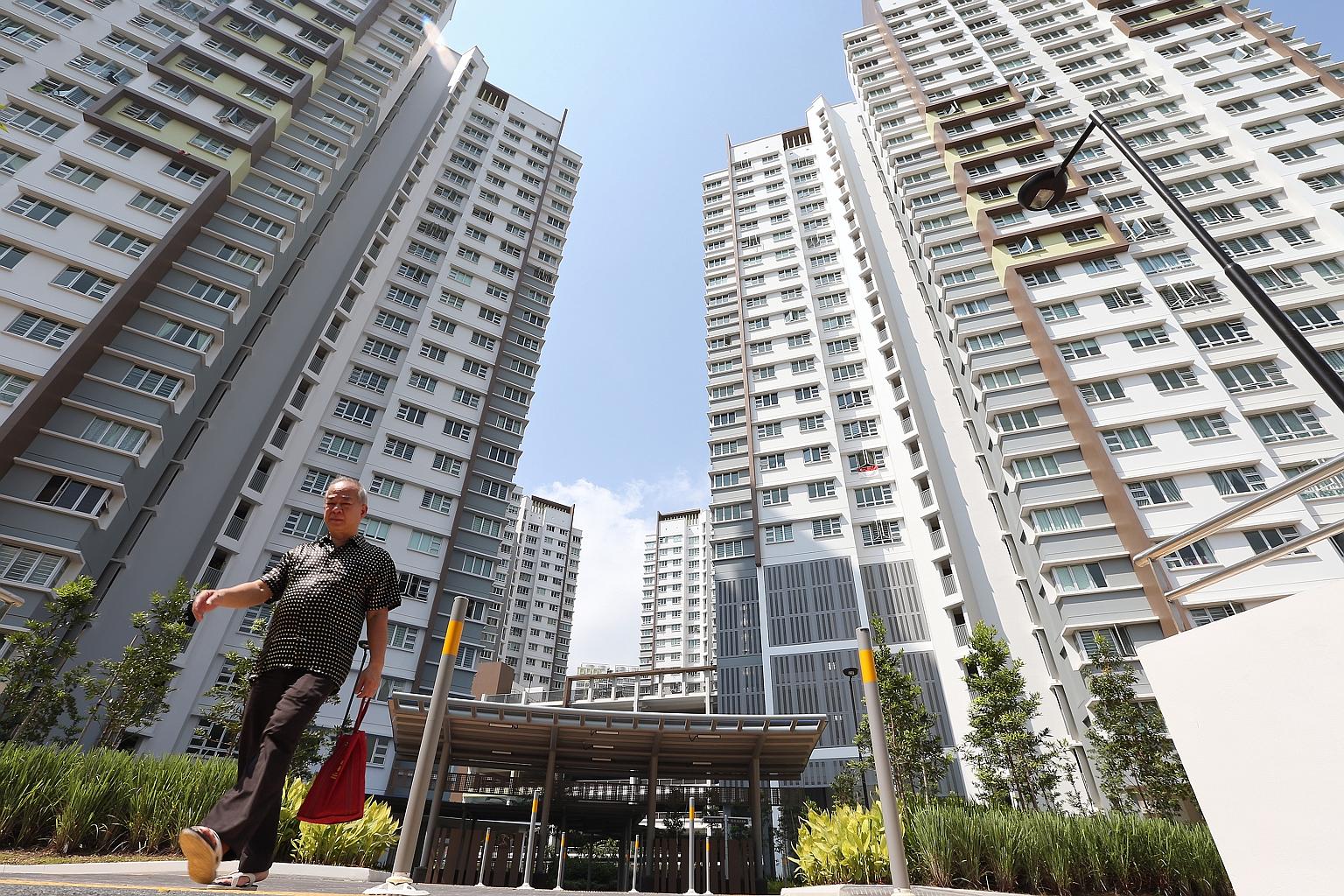 Fernvale Foliage in Sengkang. MND says a first-time family can consider buying a home in Sengkang, where four-room BTO flats can be had from $197,000 after subtracting the $55,000 grant.