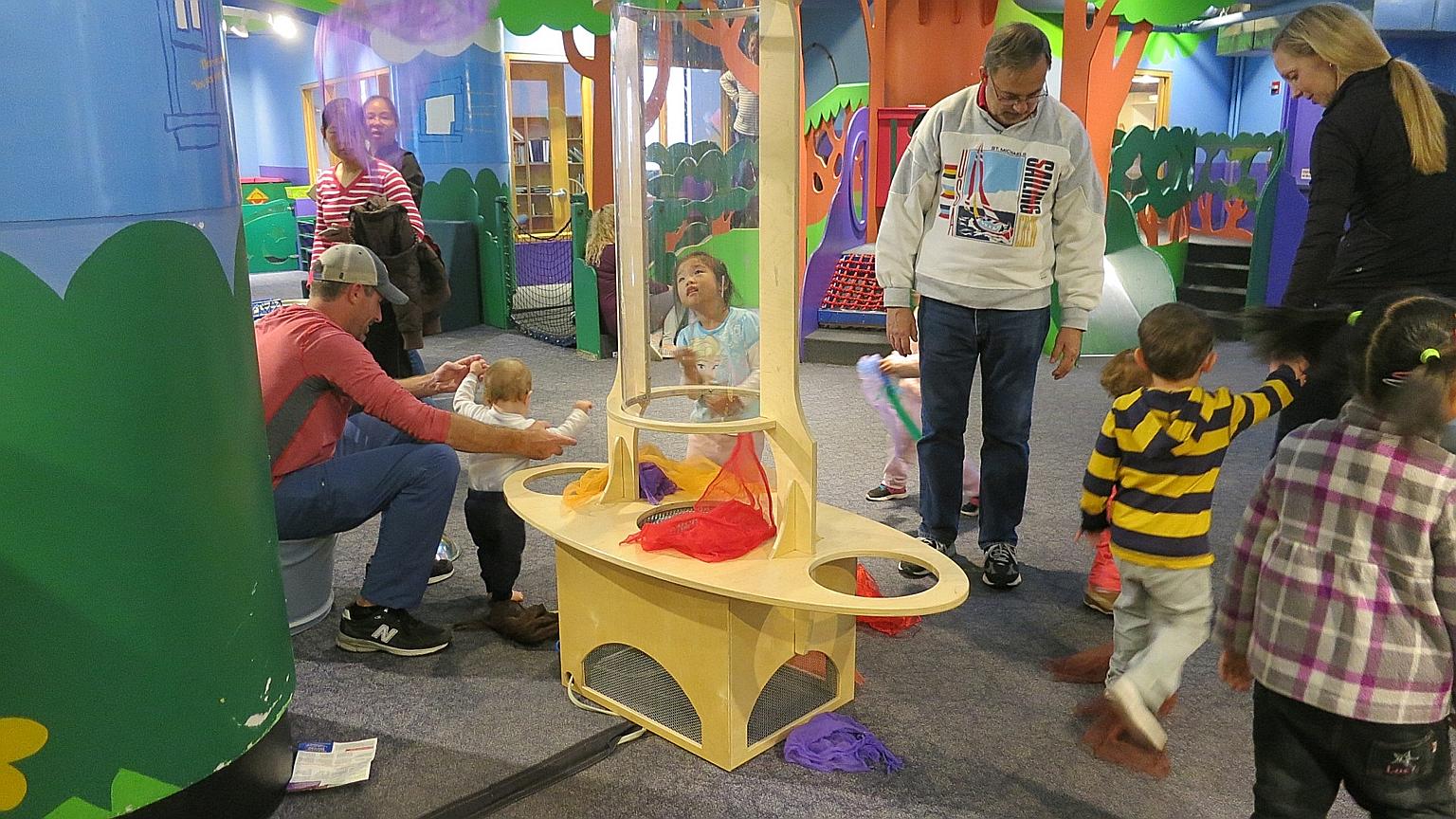 PlaySpace in the Boston Children's Museum, designed for the very young, was created specifically to spark exploration and creativity.