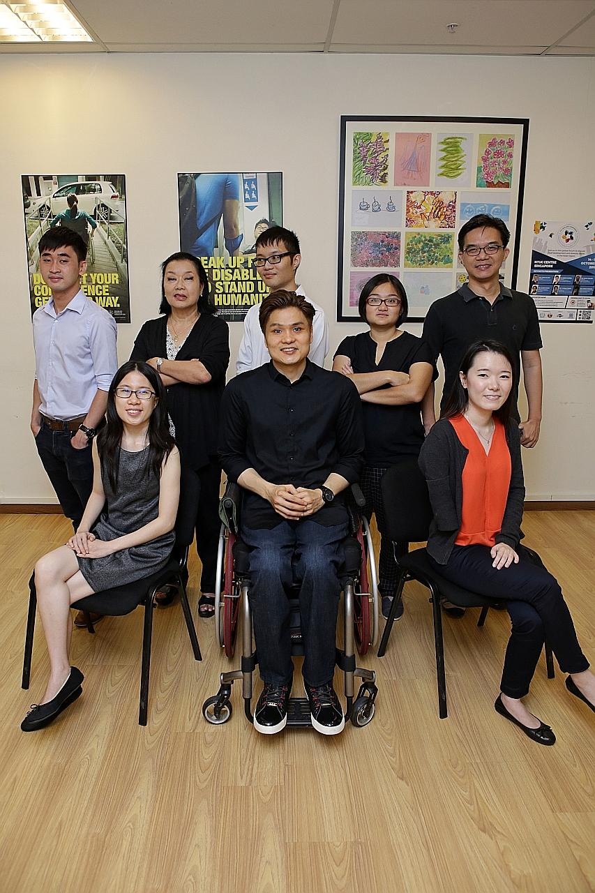 The research team includes (first row from left) Ms Kerri Heng, Mr Lawrence Cai, Ms Jorain Ng; and (second row from left) Mr Marcus Quah, Ms Jan Evans, Mr Timothy Ng, Ms Lisa Loh and Mr Alvan Yap.