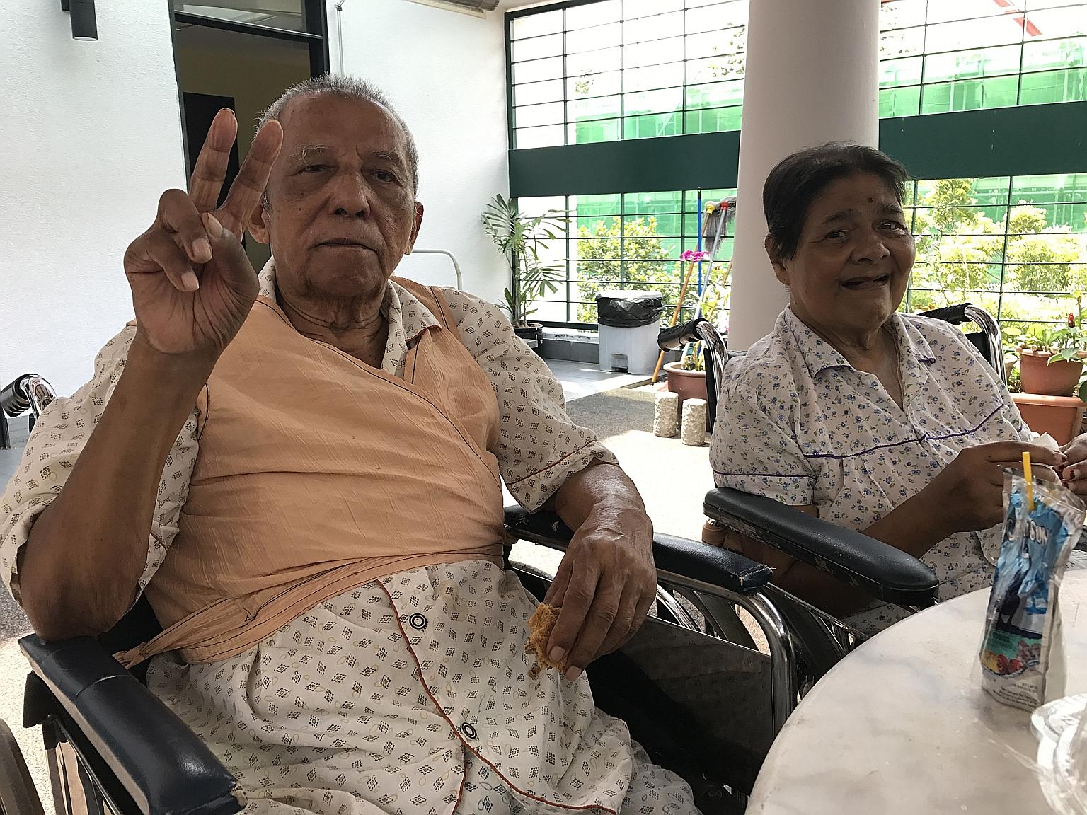 Mr Abu and his wife, Madam Nashua, who have been married for 54 years, were forced to live apart for about 11/2 years in different nursing homes due to a shortage of beds.