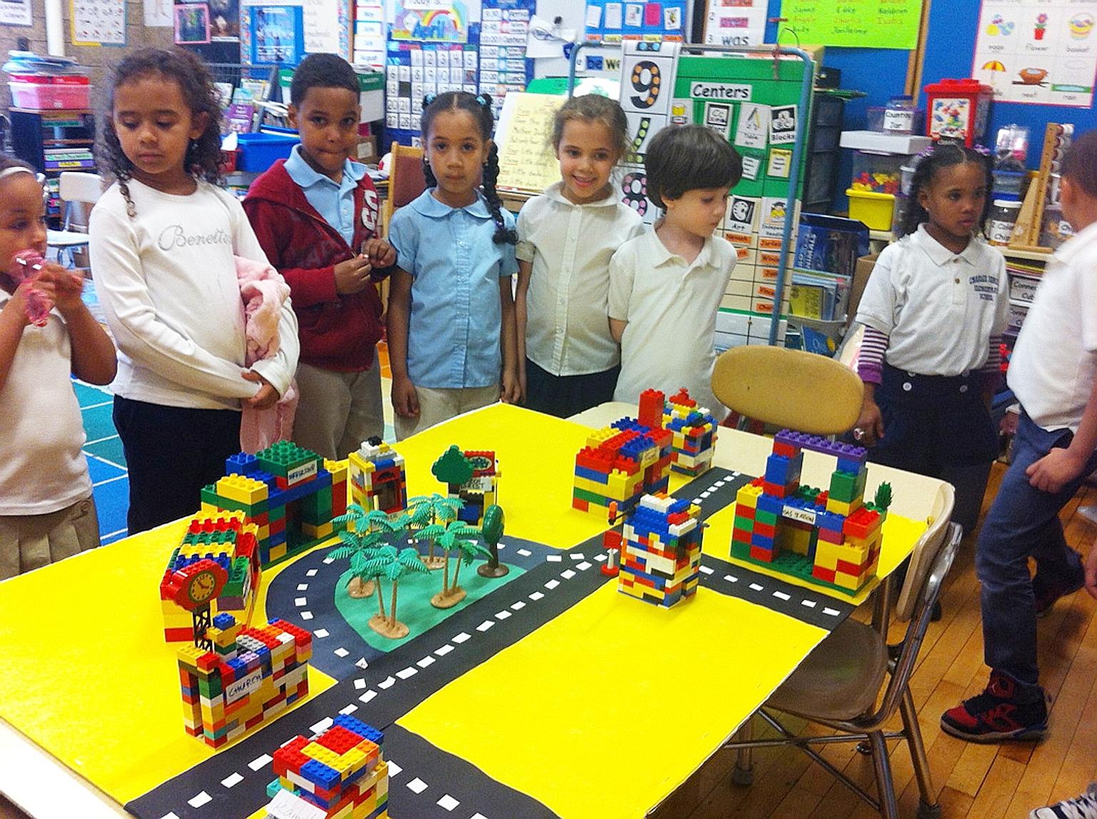 A pre-school class in Sumner Elementary School, a publicly funded school in Boston, the United States. Boston Public Schools get funding from the city of Boston, the state of Massachusetts and federal funds as well as from private grants.