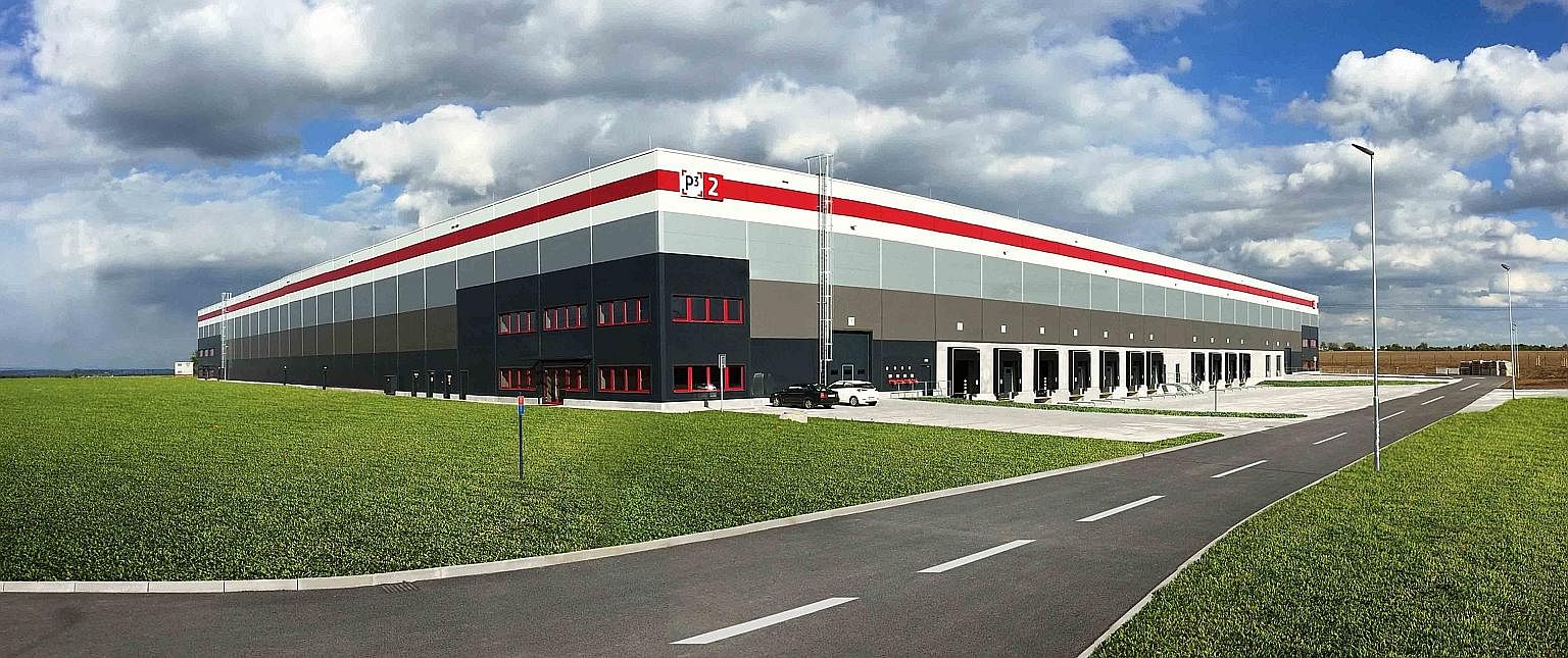 One of P3 Logistic Parks' properties in the Czech Republic. The company is one of Europe's largest developers and managers of logistics properties.