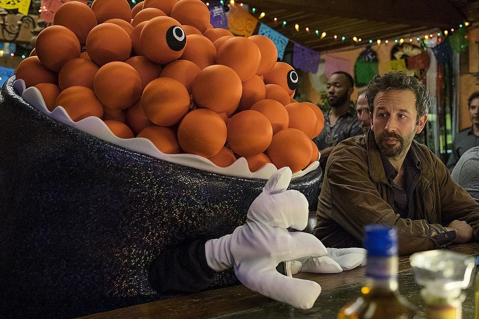 Chris O'Dowd stars in Mascots, which depicts the world of competitive sports mascots.