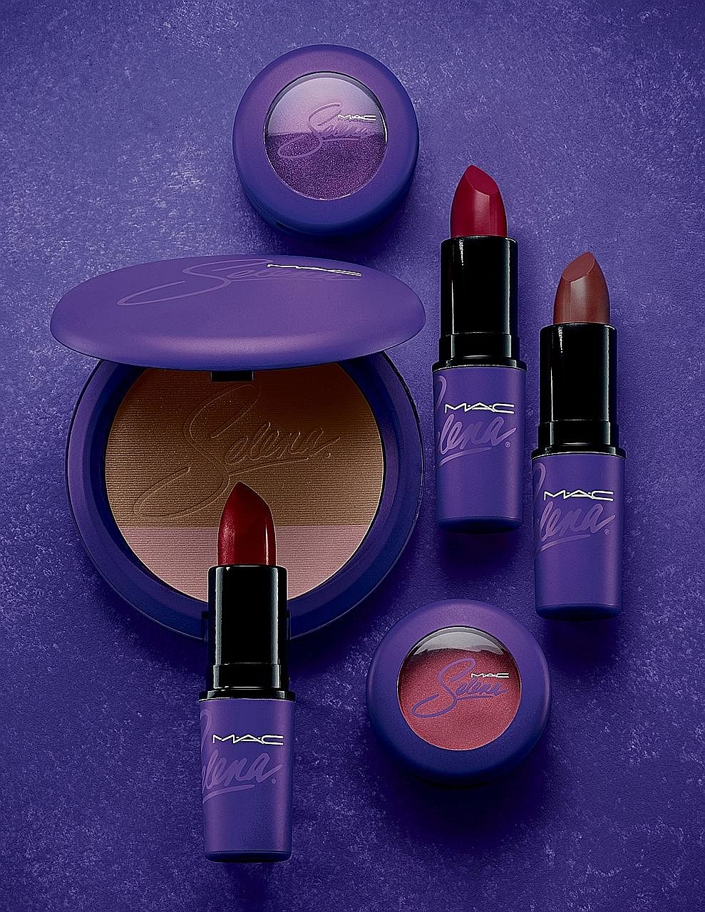 Items from the M.A.C Selena make-up collection, inspired by the late singer Selena Quintanilla Perez.