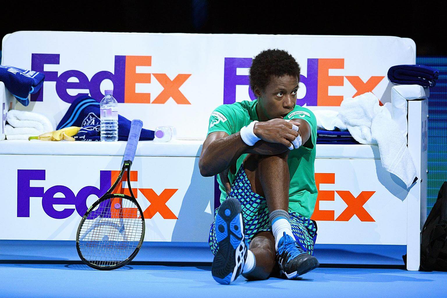 Monf Tennis: Injured Monfils pulls out of Tour Finals | The Straits Times