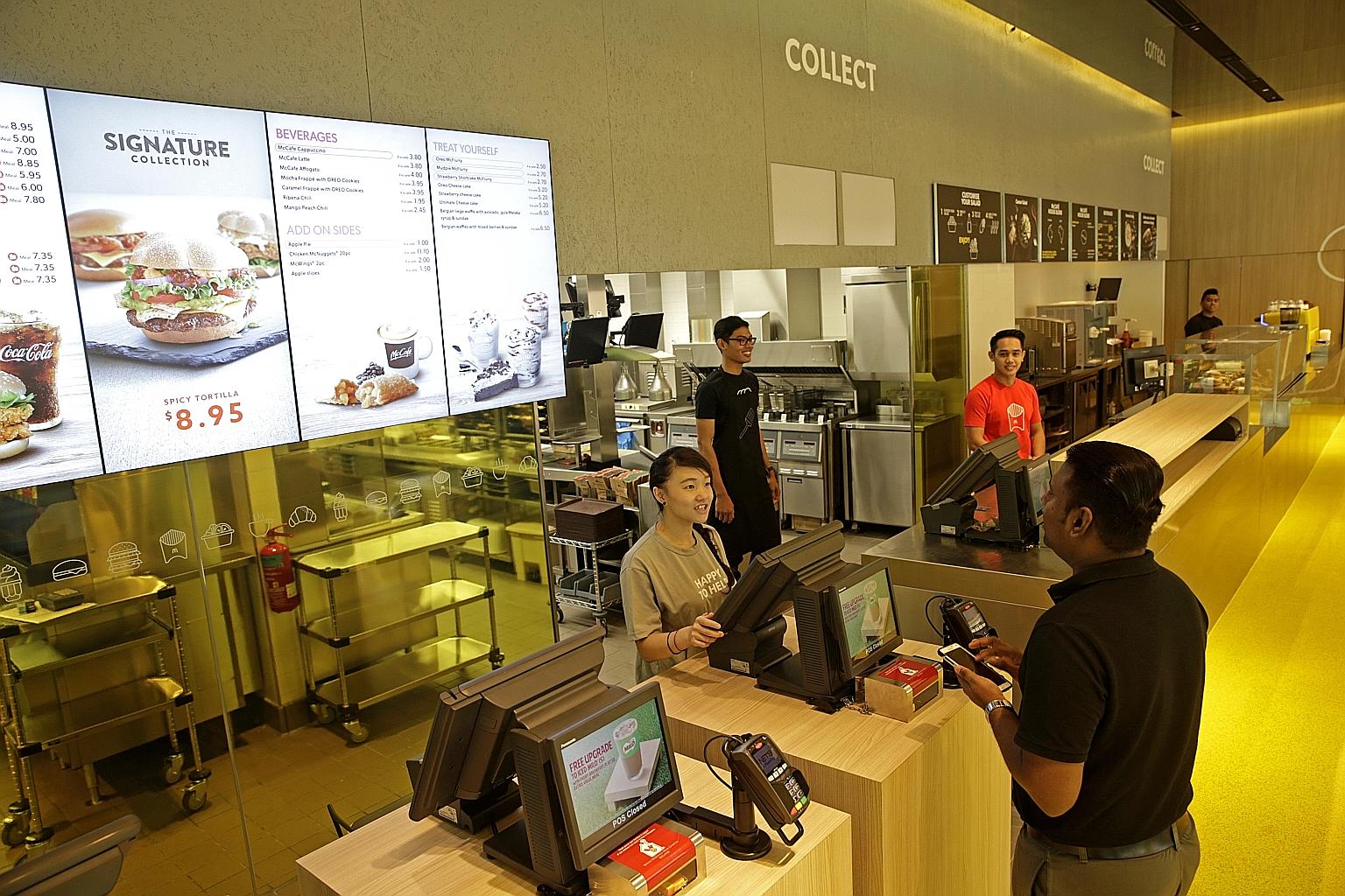 International chains like McDonald's as well as local chain BurgerUp have invested in technology such as self-ordering food kiosks that help streamline services and reduce the dependence on staff. Besides technology, the fast-food industry has also t