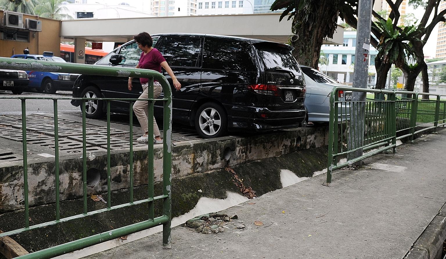 The scene of the accident in Whampoa Road in 2011, when a taxi crashed into a railing that then fell onto the boy, then aged seven. He sustained head injuries which affected his cognitive ability, impairing his IQ, memory and verbal skills.