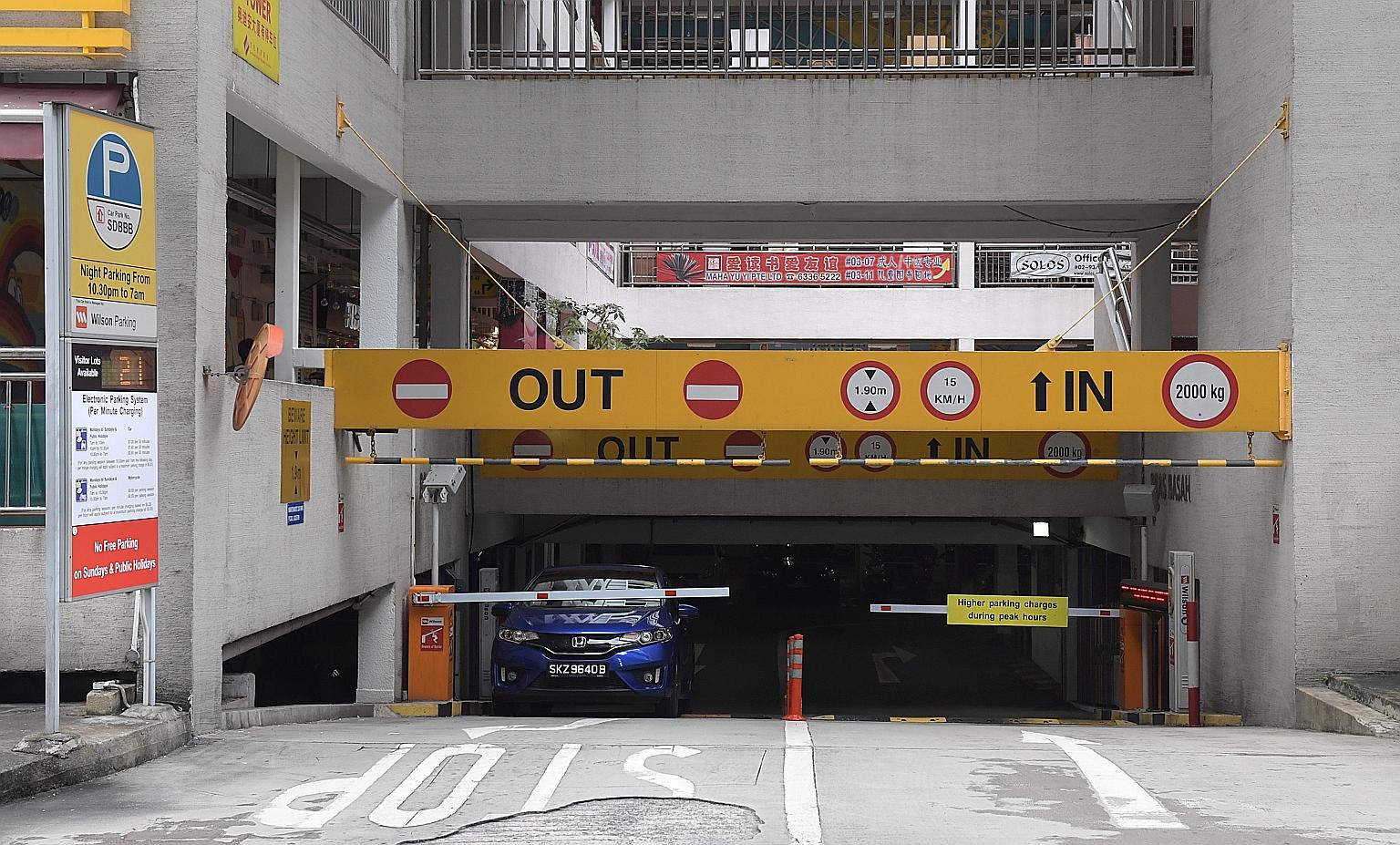 At Bras Basah Complex, carpark fees are now $1.40 per half hour for most of the day.
