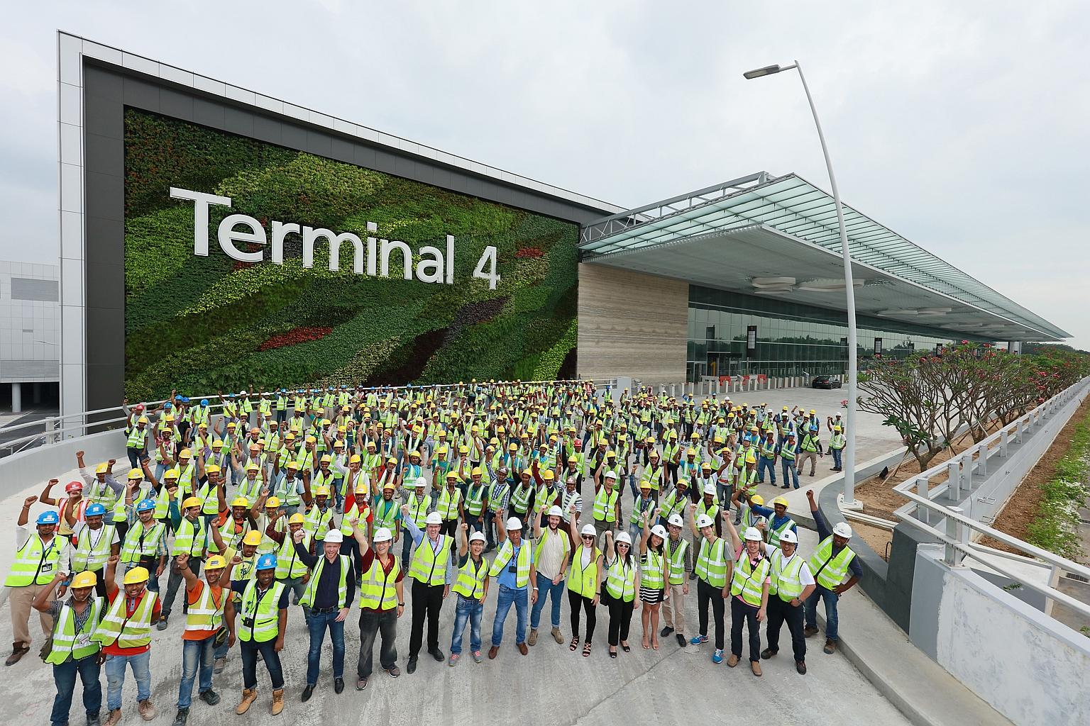T4, which took fewer than three years to build, will have self-service facilities to ensure that Changi keeps up with industry trends.