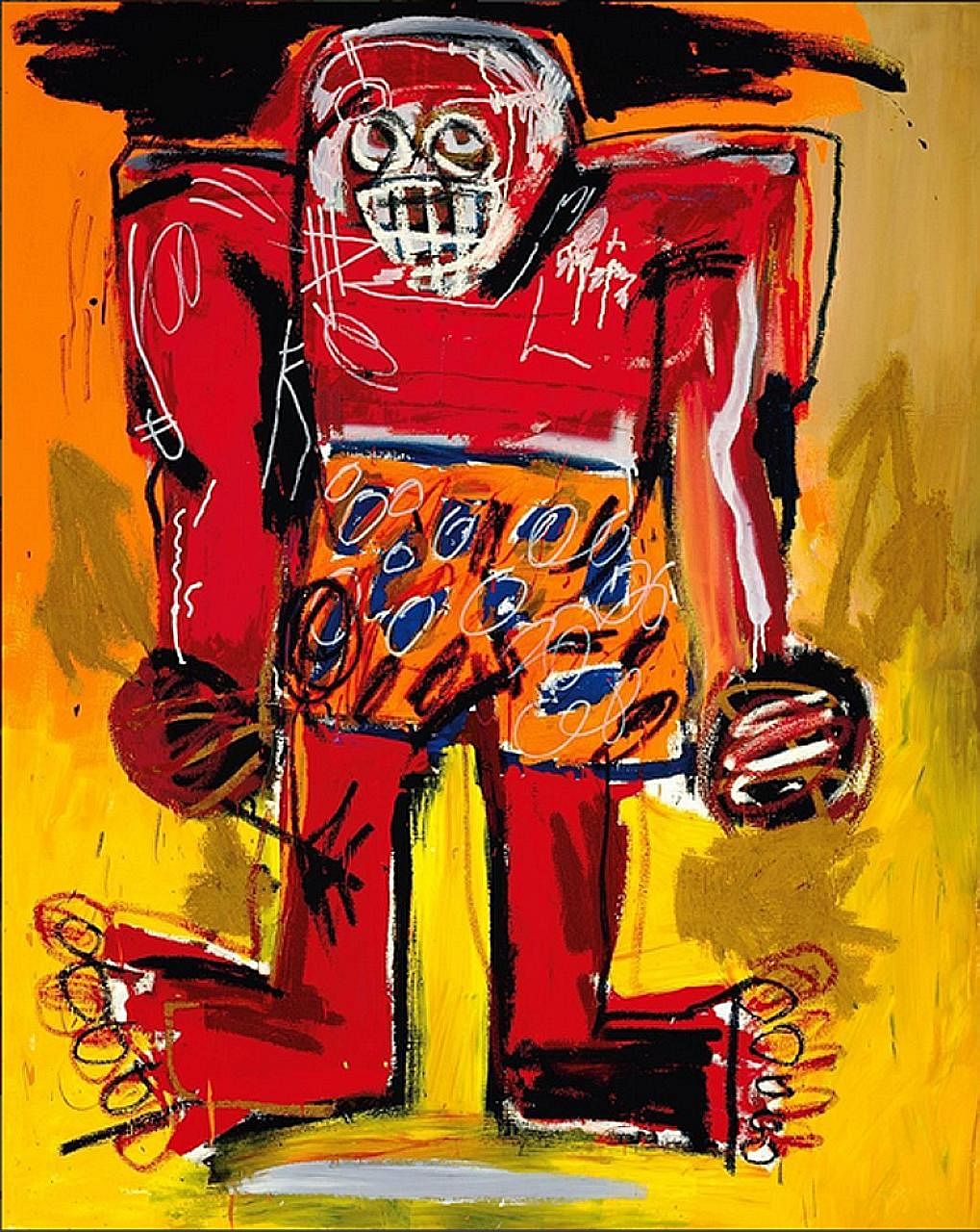 The posting of Jean-Michel Basquiat's painting of boxing champion Sugar Ray Robinson on Instagram led to its quick sale.