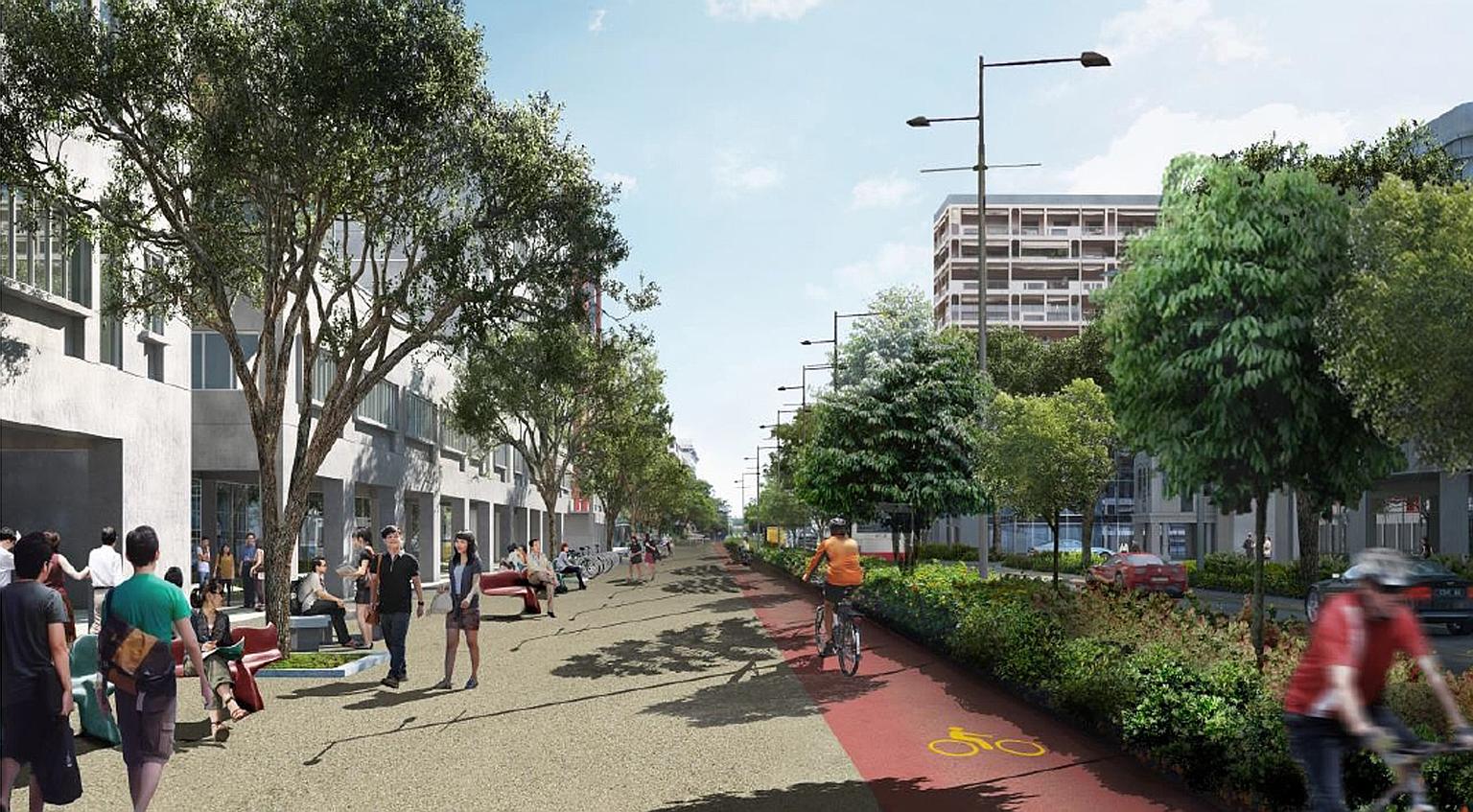 In a drive to make Singapore more car-lite, Bencoolen Street (artist's impression, above) will have wider footpaths and cycling paths when it reopens in the first quarter of next year. A review of the annual growth rate cap on the vehicle population 