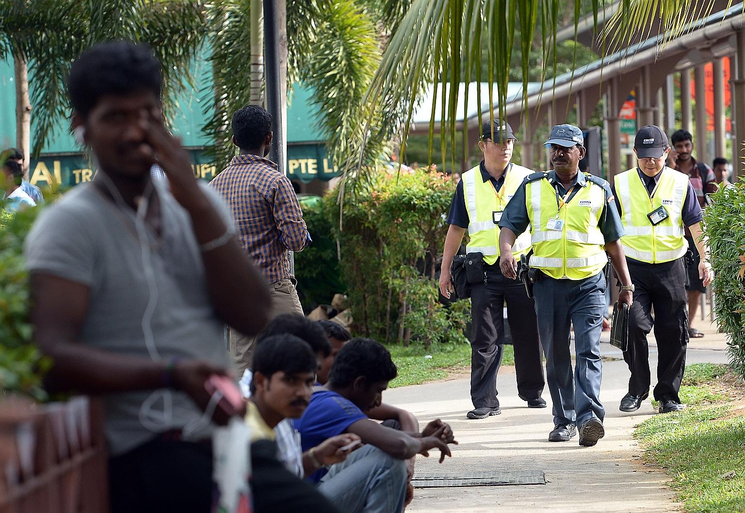 There are about 7,000 auxiliary police officers in Singapore. They can be stationed at sensitive spots and can escort people in custody. They can also carry firearms and are allowed to arrest offenders.