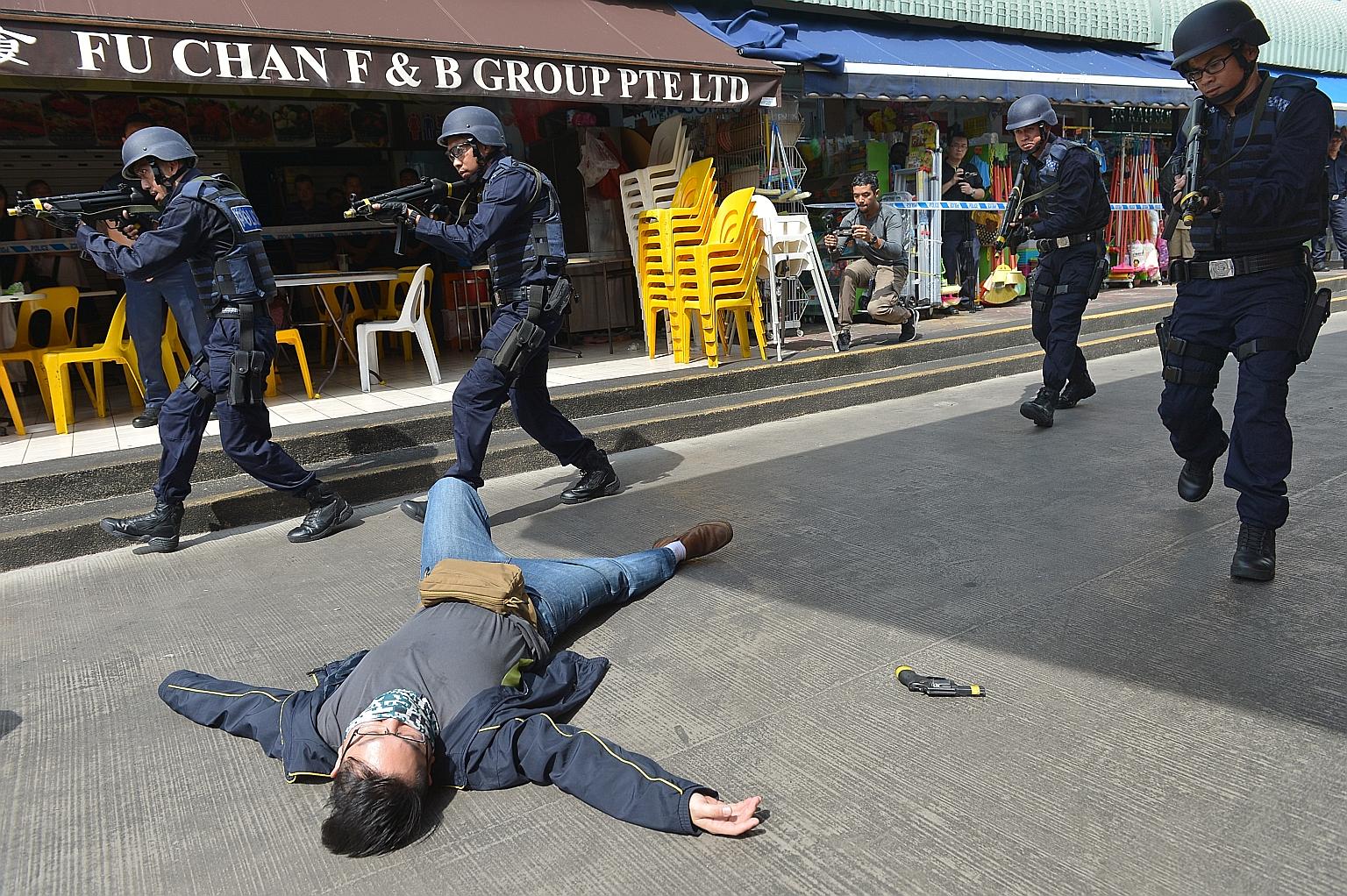 Besides troops being prepared for an emergency situation, ordinary Singaporeans are also urged to be alert to possible terror threats and learn how to respond to one.