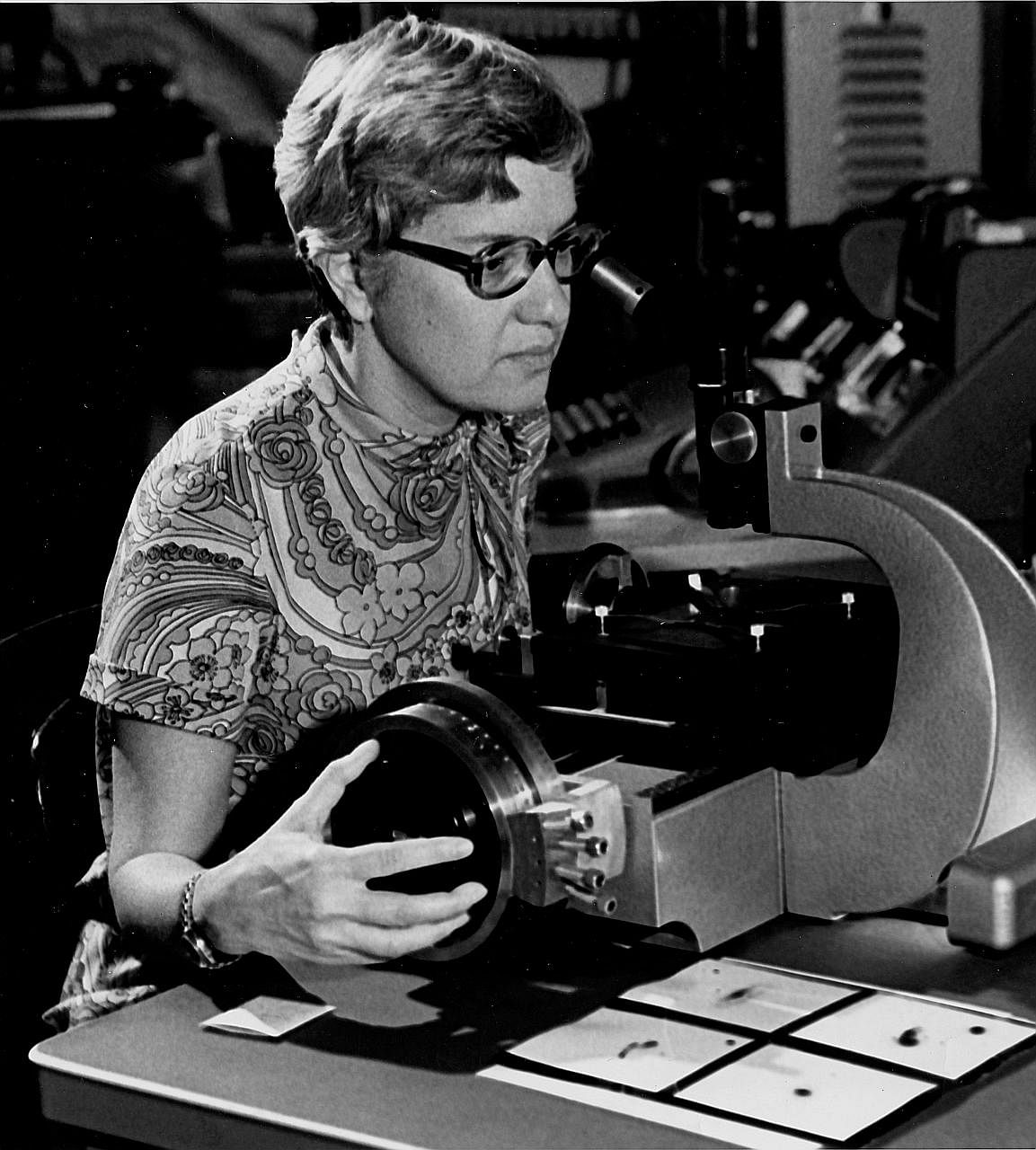 Dr Vera Rubin at work in the 1970s. The astrophysicist, who died on Christmas Day, was overlooked for a Nobel despite her groundbreaking work on dark matter. Had she won the prize, she would have been celebrated as an inspiration for aspiring scienti