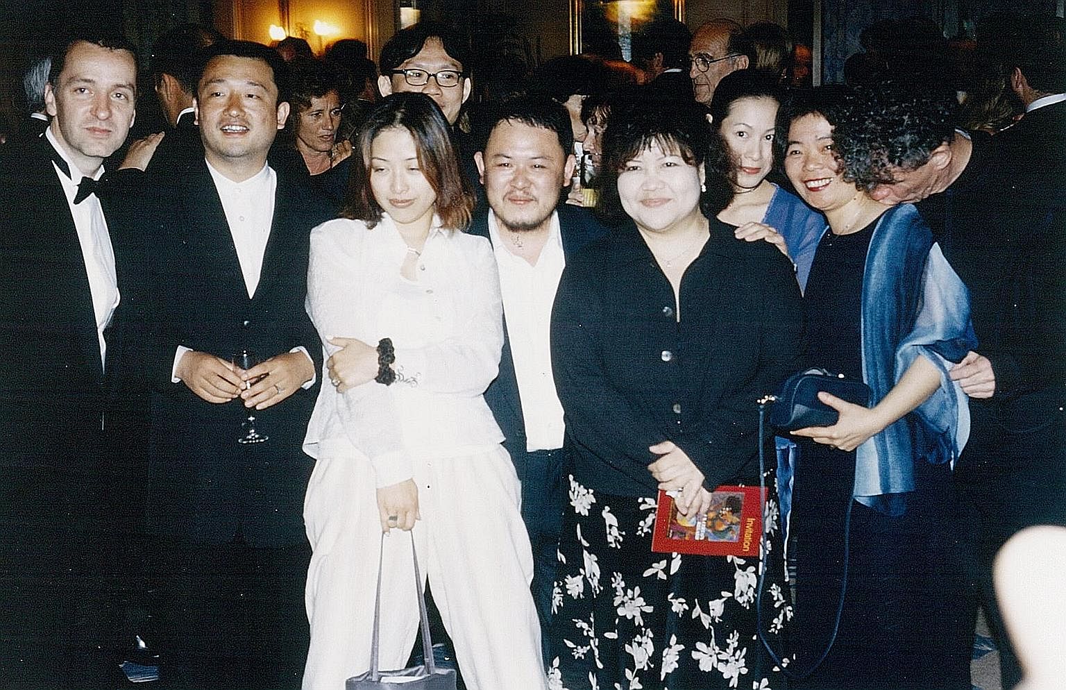 Mr Jeune (third from left) with Cannes' former artistic director Gilles Jacob (fourth from left) in the 1990s.