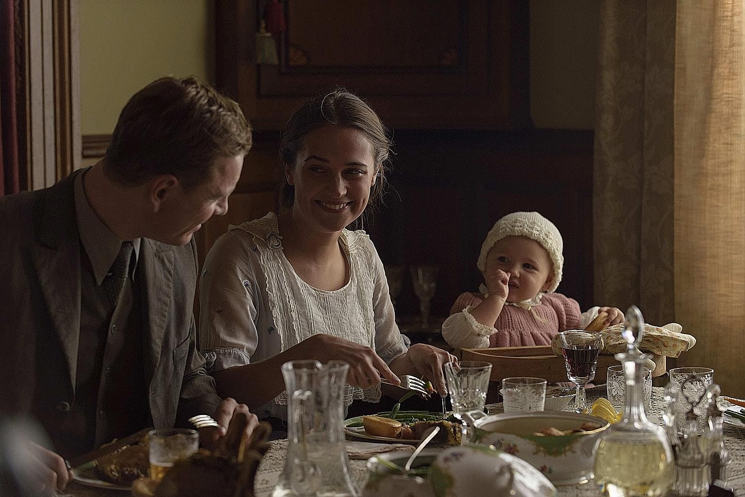 Michael Fassbender and Alicia Vikander (both above) in The Light Between Oceans; and Anya Taylor-Joy and James McAvoy in Split.