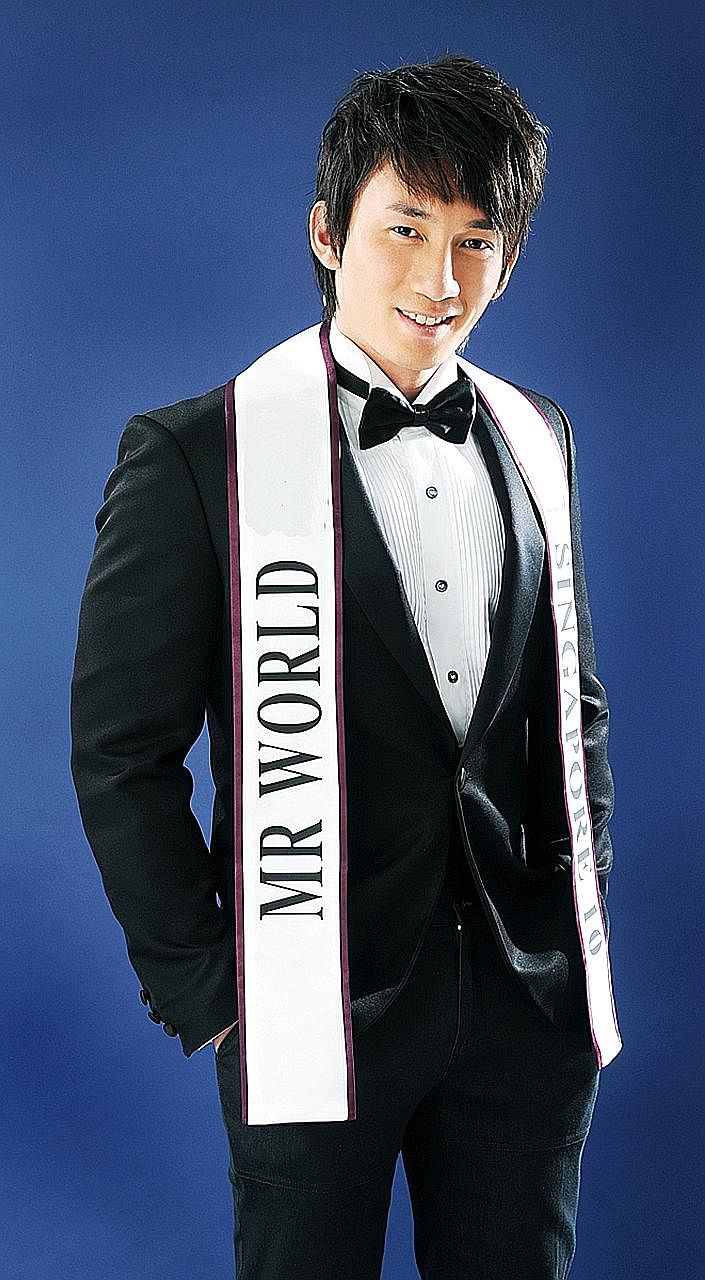 Left: Hu Hanxiong was Mr Singapore World 2010. Above: In 2015, Hu hurt a cabby in a taxi fare dispute. The cabby was given 35 days of medical leave.