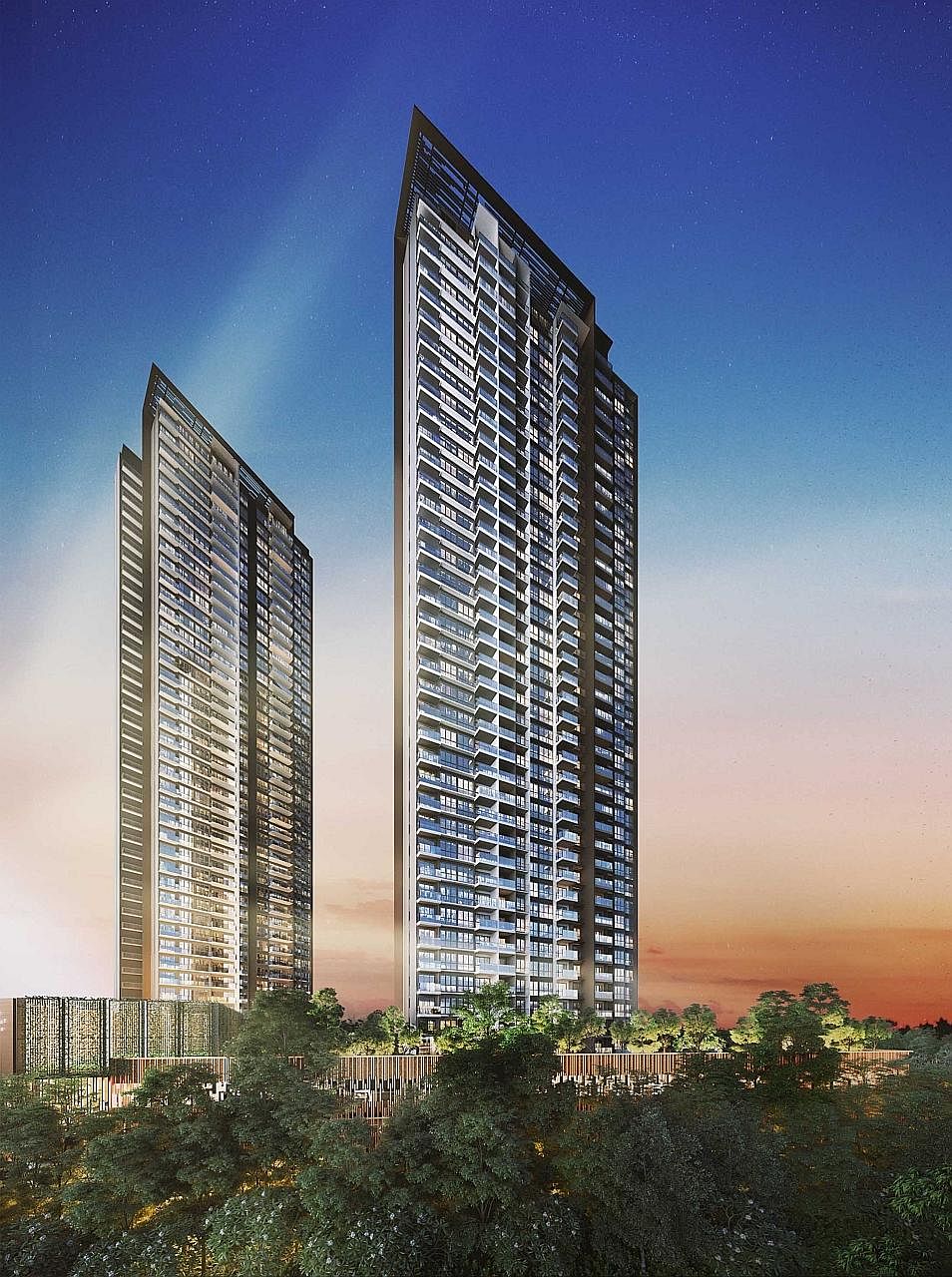 An artist's impression of The Clement Canopy. About 40 per cent - or 194 units - of the 505 units are two-bedders, and in a departure from the market norm, there are no one-bedroom units.