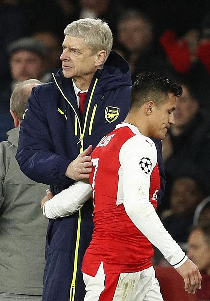 Arsenal manager Arsene Wenger is more concerned with arresting the worst slump of his long career in the Premier League than making his career plans public. There are also question marks over the futures of his stars Alexis Sanchez (foreground) and M