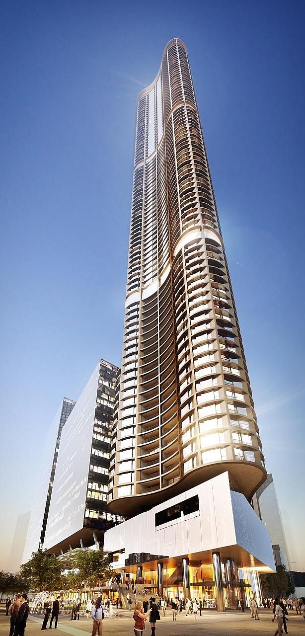 A proposed 70-odd storey residential tower in Parramatta suburb is poised to be one of the tallest apartment buildings in Sydney. Mrs Bayarmaa Sambuu, (left, with her husband Bayarbyamba Sambuu), does not have problems with her neighbours. (Above) Ne