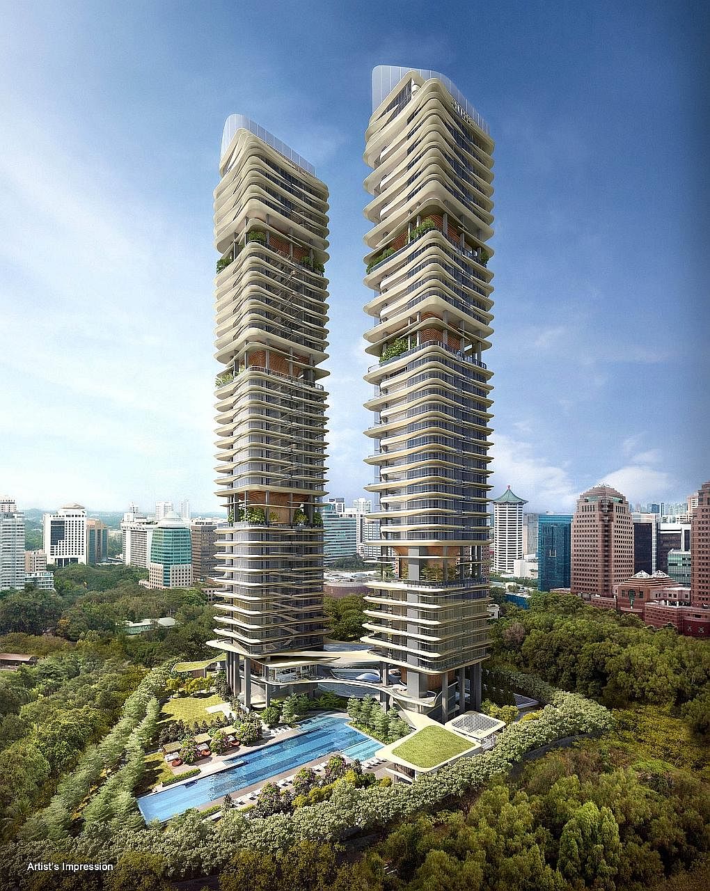 Condominiums Martin Modern (left) and New Futura are slated to hit the market in the second half of the year.
