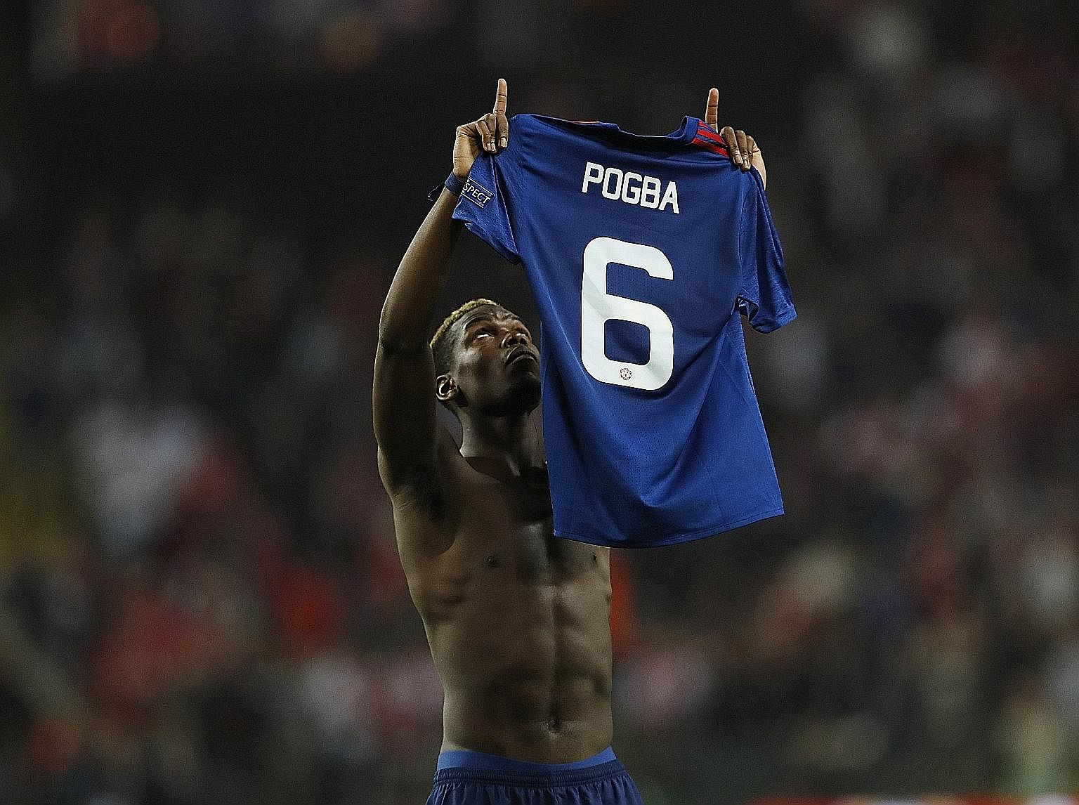 Paul Pogba pointing to the heavens in an emotional celebration on Wednesday night, after Manchester United beat Ajax 2-0 to win the Europa League in Stockholm. Today, 82,000 rugby fans and 90,000 football fans will attend the most important games of 