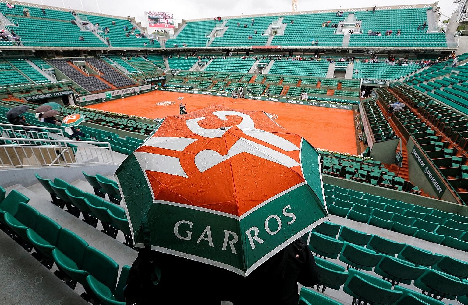 Rain halts play often at Roland Garros and conditions are tough when the ball gets wet and heavy. Ultimately, players just have to adjust.
