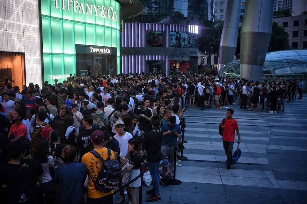 Excited fans queue overnight outside Ion Orchard for Louis Vuitton