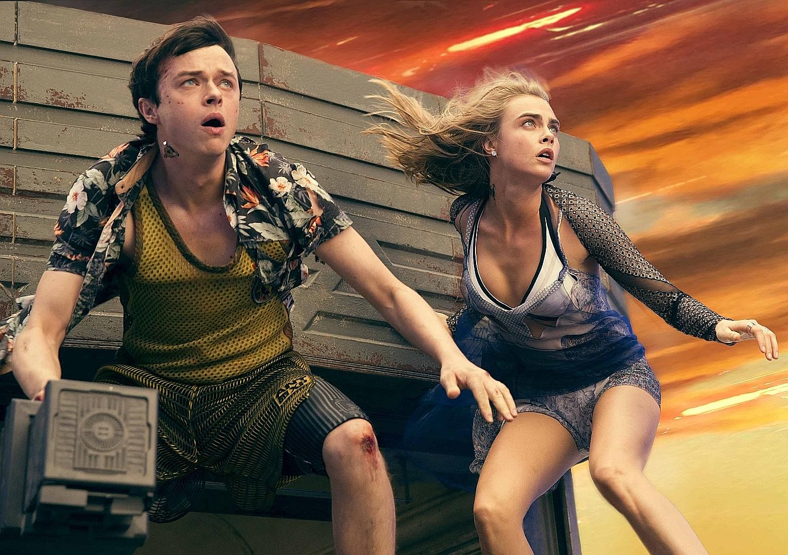 Dane DeHaan and Cara Delevingne (both above) play a sourpuss-and-slob odd couple in Valerian And The City Of A Thousand Planets, while Suki Waterhouse stars in The Bad Batch.