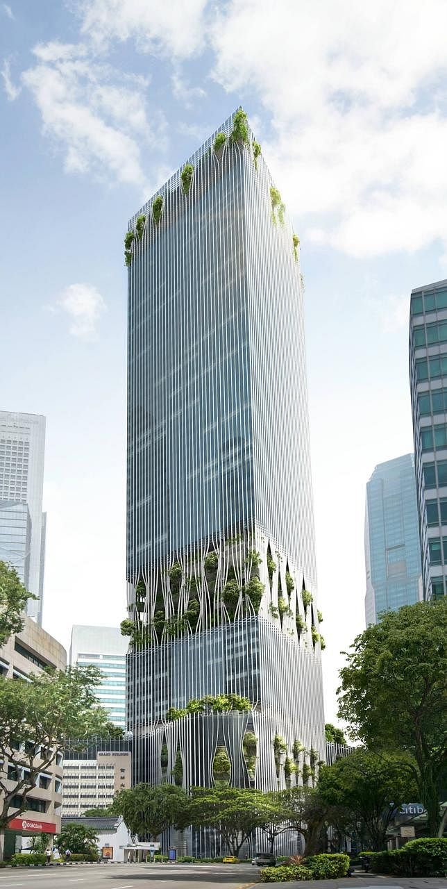 An artist's impression of the redeveloped Golden Shoe Car Park building. CCT is bullish about the 280m-high block, which will be an integrated development of serviced residences and retail units. It should get its temporary occupation permit in the f