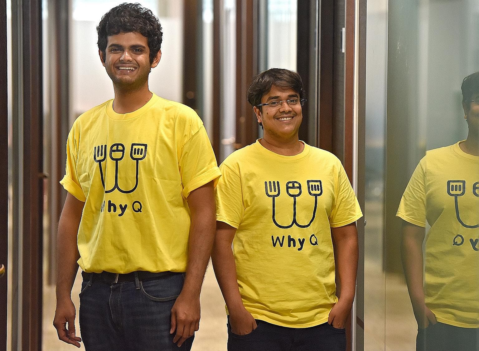 WhyQ co-founders Varun Saraf (right) and Rishabh Singhvi. 