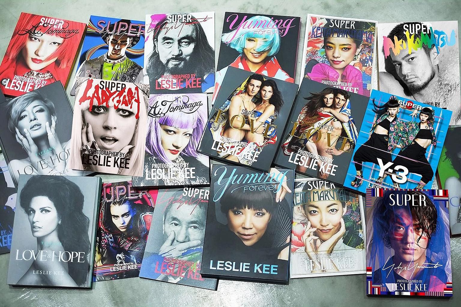 Kee has published nearly 100 issues of his Super magazine since 2003. These are collaborative coffee-table books with famous art directors.