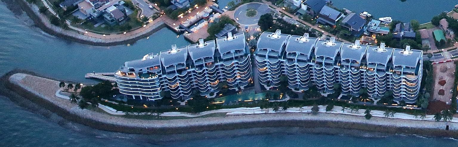 The sale of the Seascape unit at Sentosa Cove, at $2,212 per sq ft, is an improvement from February when a similar unit on a higher floor in the development changed hands at $1,524 psf.