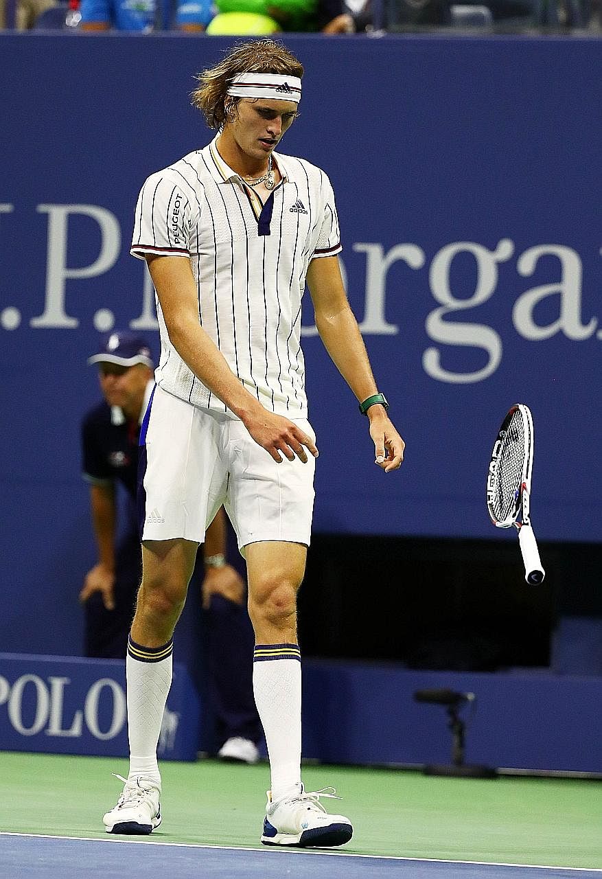 Tennis playerAlexander Zverev looking dapper in tube socks.