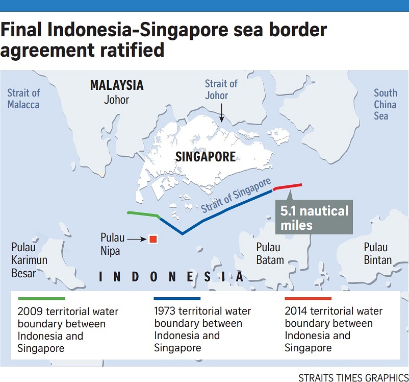 Singapore, Indonesia Submit Final Sea Border Treaty To UN As They ...