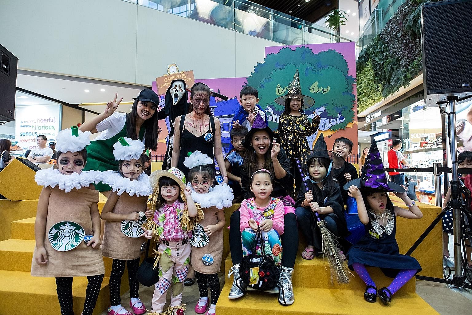 The finalists of last year's Halloween costume event at The Seletar Mall. Participants of last year's Singapore Halloween Festival run.