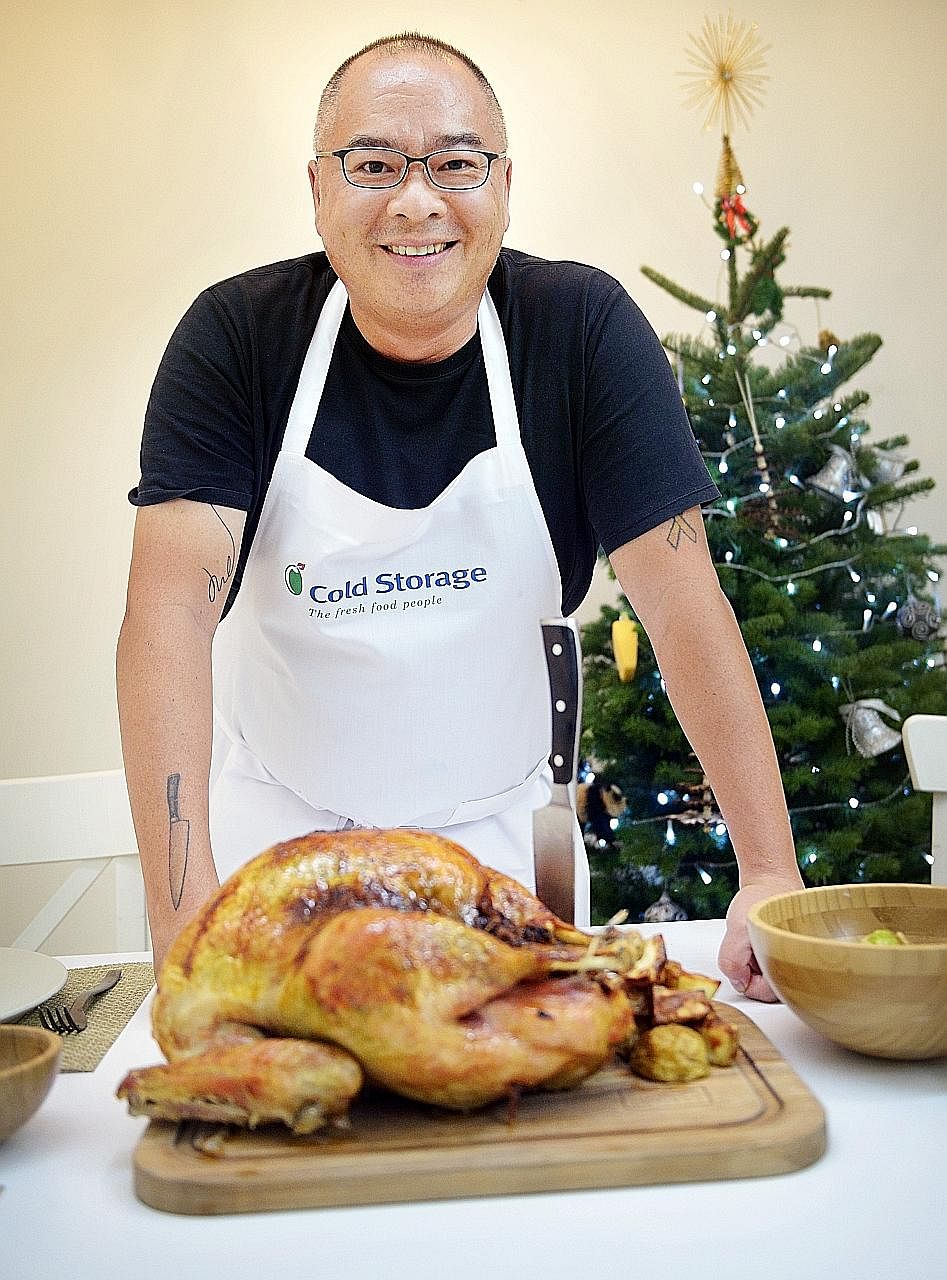 Chef Ryan Hong says cooking a big bird like the turkey is like dealing with two different meats as the leg has more connective tissue and fat inside, unlike the breast.