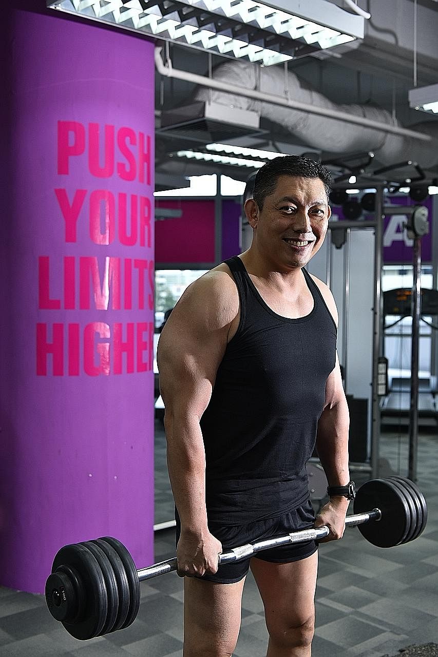 Dr Chiam Tut Fu says the gym is his playground, where he can choose from different exercises, and train at different tempos.