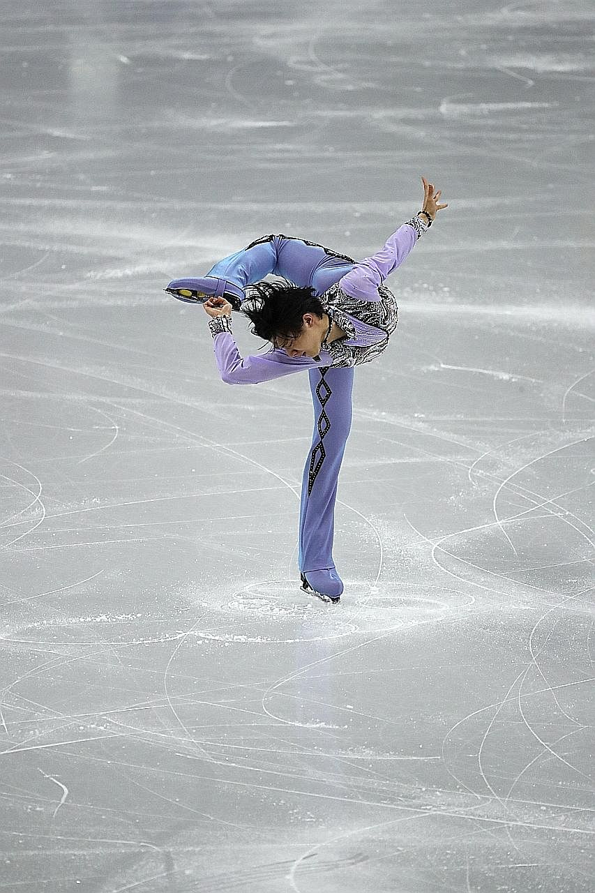 Japan's Yuzuru Hanyu suffered a training injury that has jeopardised his chances at the next Winter Olympics.