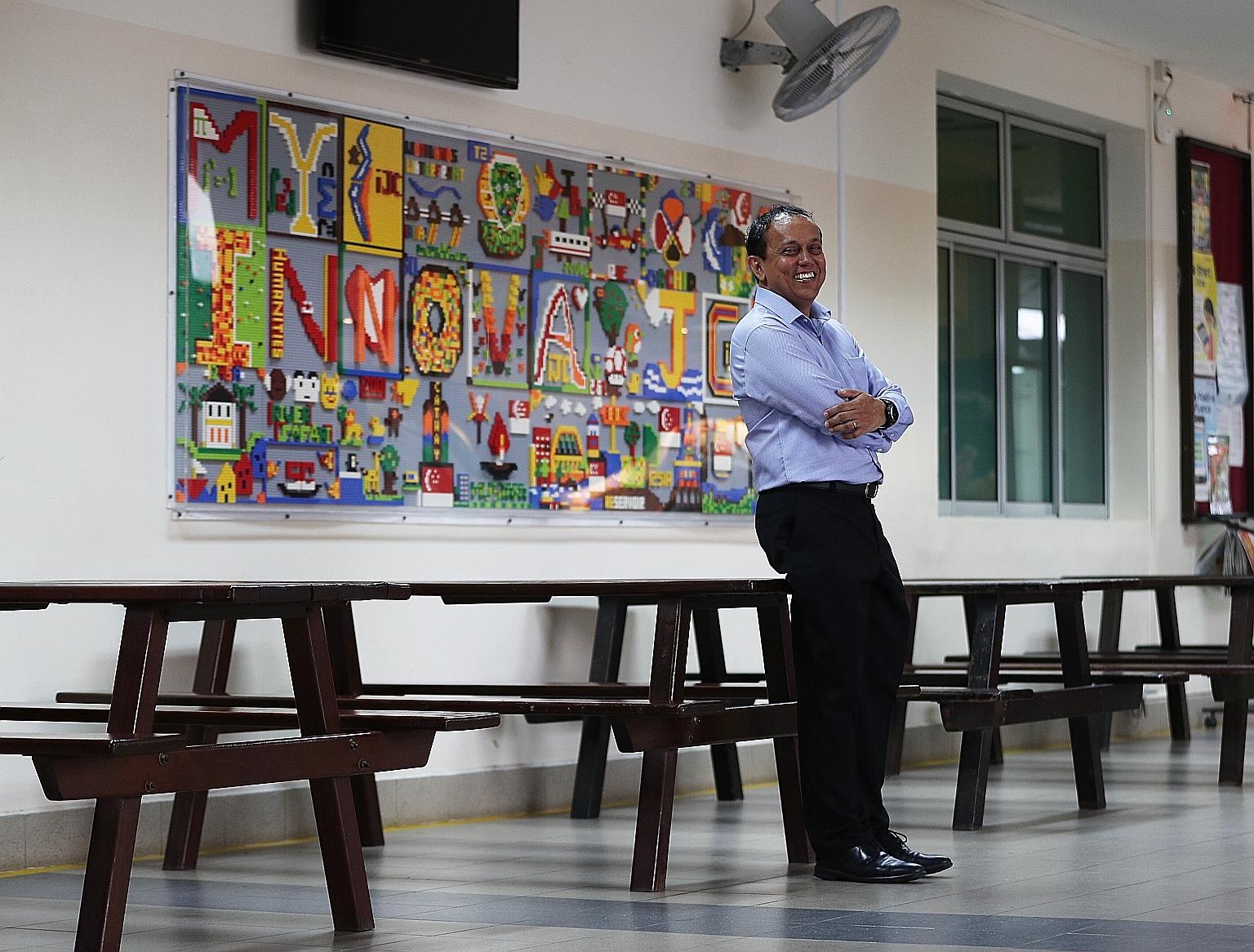 Innova JC principal Michael Nelson de Silva will become principal of Yishun Innova Junior College next year, when the two junior colleges merge.