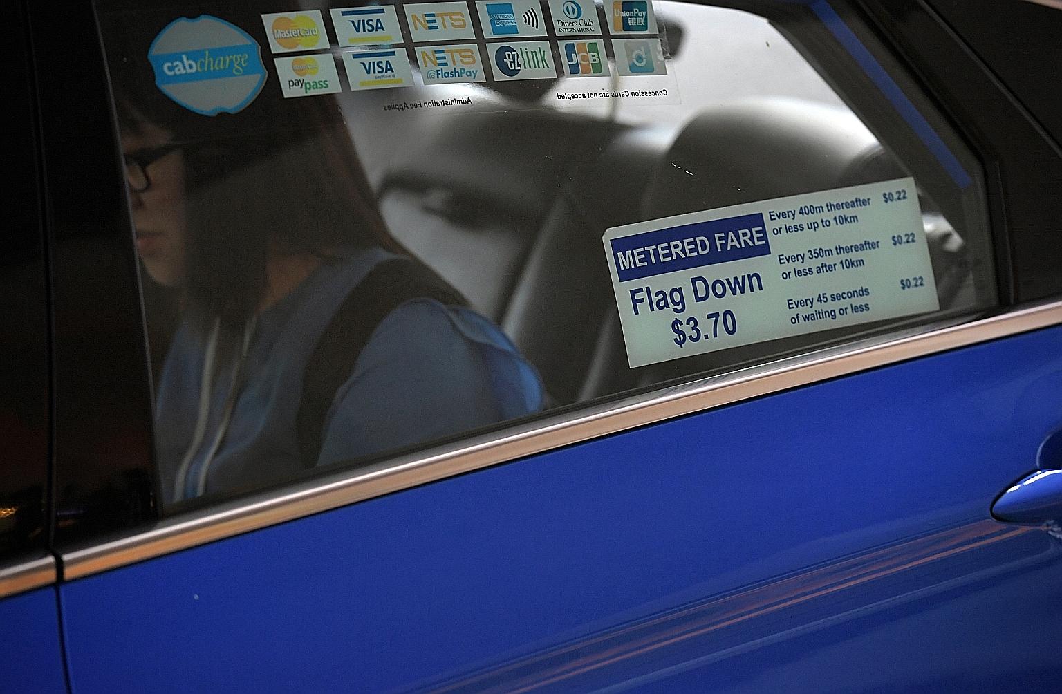 Under the dynamic pricing system, fares for Comfort and CityCab taxis could be lower than metered rates during off-peak hours, but also surge during periods of high demand.