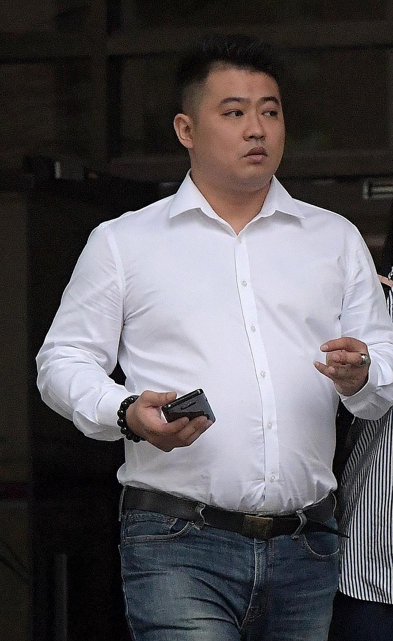 Chris Chong Min Chyen (left) had been drinking heavily before he suddenly attacked Mr Kang Chee Wee at Club Gaga in April 2015. Mr Kang was hospitalised for a month and ran up medical bills of more than $10,000.