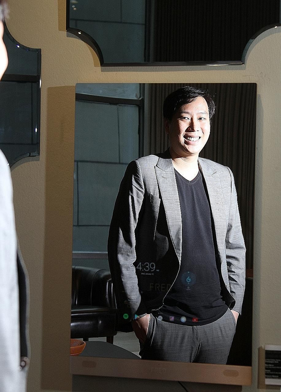 Founder of Fred Technologies Jonathan Yuan (above, with the Mirror), started the company in 2015.