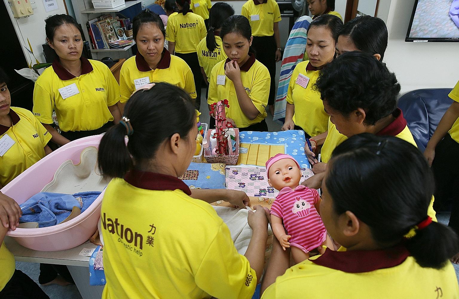 There are an estimated 120,000 Indonesian maids in Singapore. An Indonesian Embassy spokesman said the new bond is meant to better protect Indonesian migrant workers here by ensuring employers abide by the terms of the contracts.