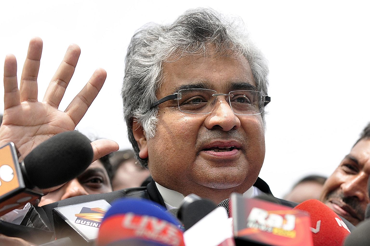 Senior Advocate Harish Salve is the first non-Queen's Counsel foreign lawyer to be allowed to argue a case in the Singapore High Court.