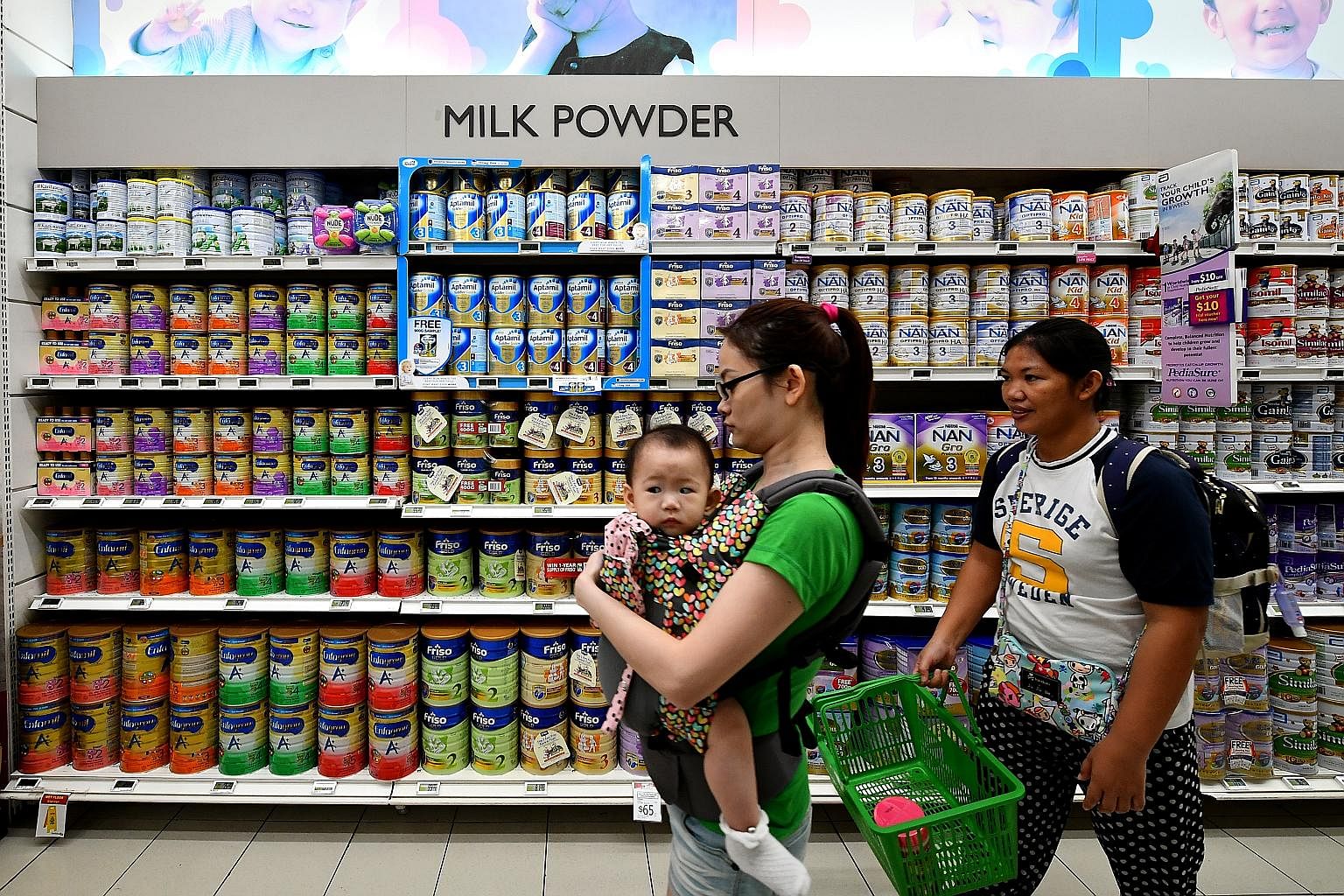 The average price of a 900g tin of infant milk powder went up by 59 cents to $56.65 last year, according to the Consumer Price Index.