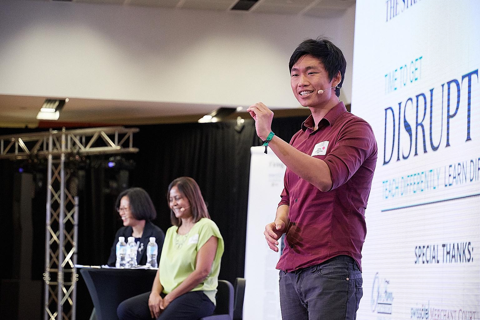 Mr Oswald Yeo took an indefinite leave of absence from university in 2016 to run his start-up full time.